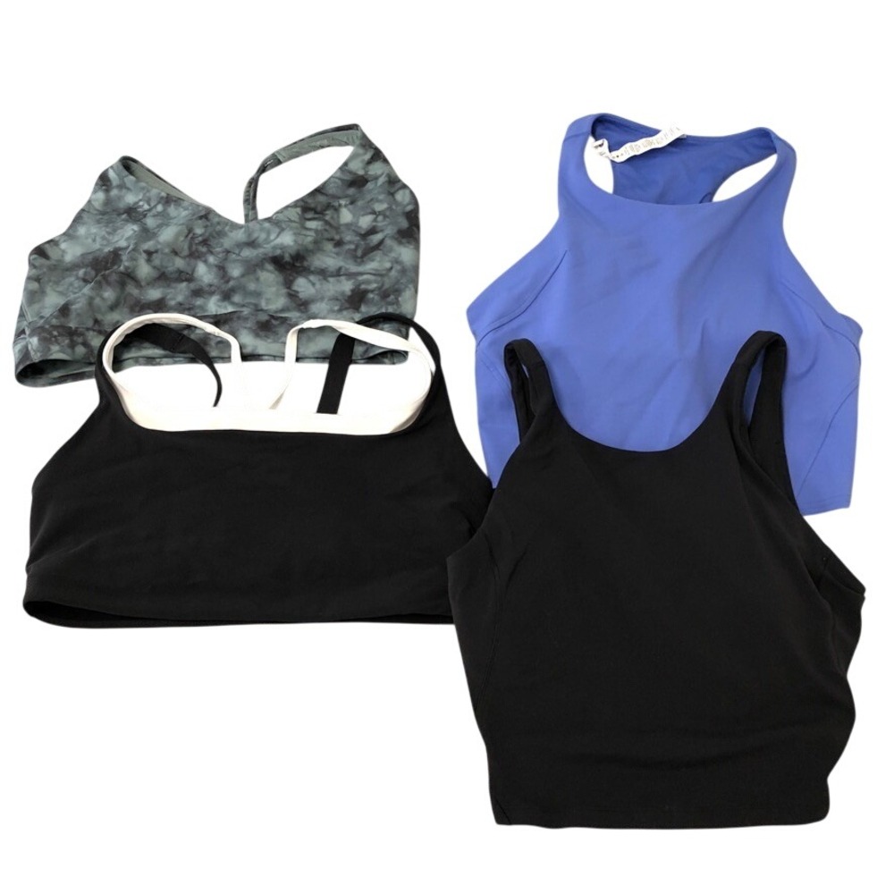 Lululemon Athleta Sports Bra Tank Top Lot Womens Mixed Sizes Multi Color Active